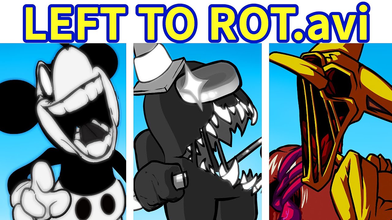 Friday Night Funkin': Left To Rot (Mouse.avi X Black Imposter X Hypno) [FNF Mod/HARD]