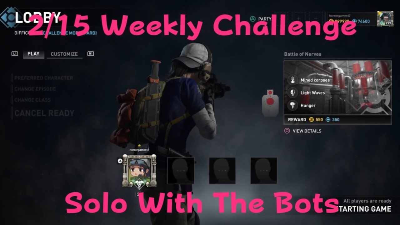 World War Z Aftermath Weekly Challenge Solo With Bots