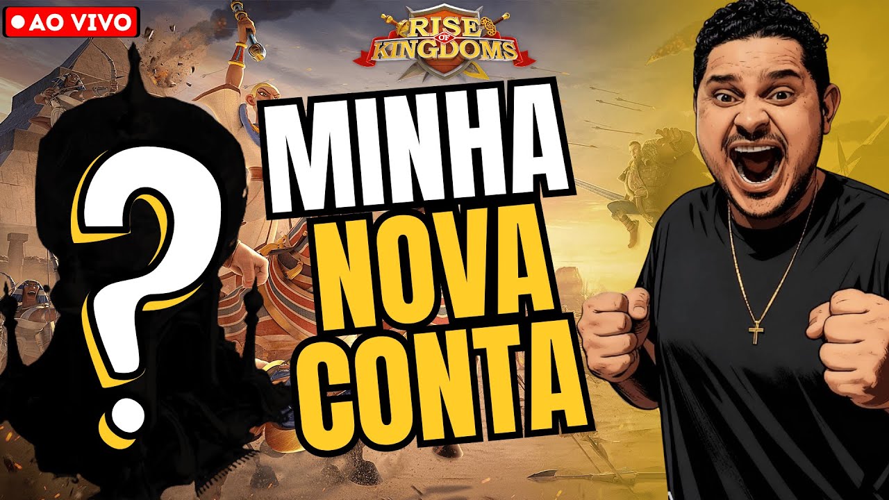🟡LIVE | ESTOU DE CONTA NOVA???? KD #3695 | RISE OF KINGDOMS | MarquesRok