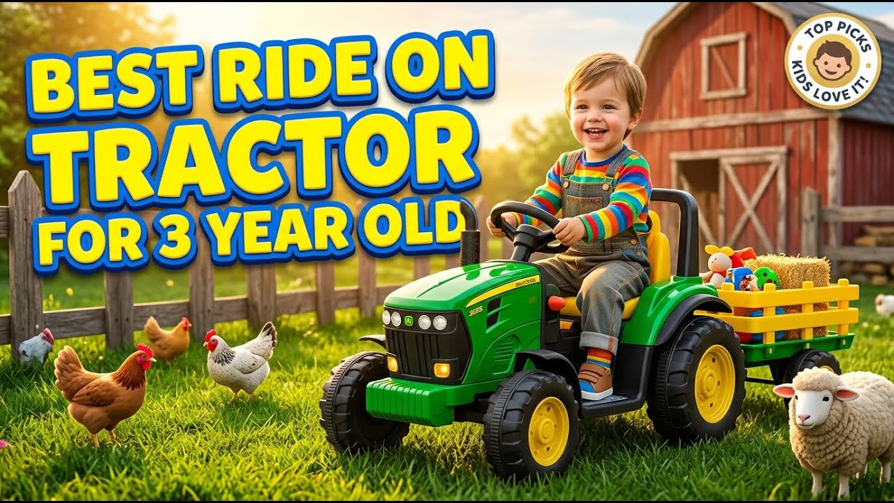 Best Ride On Tractor for 3 Year Old :Fun, Durable & Totally Safe !