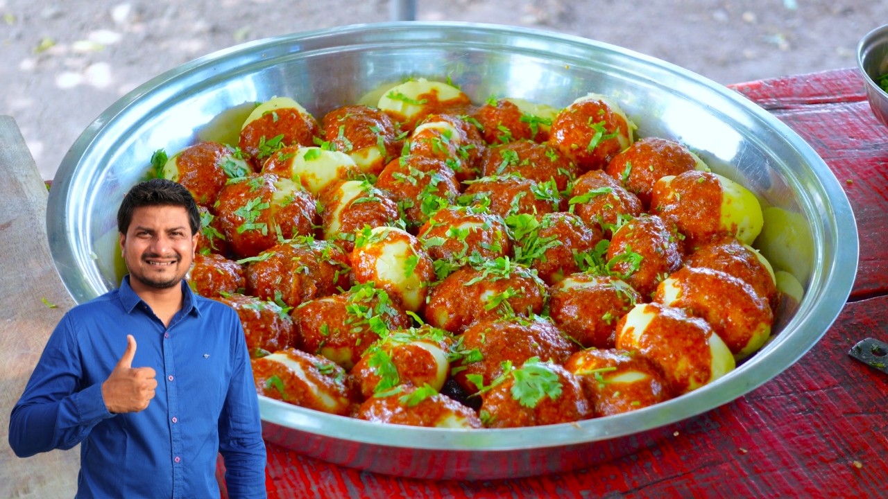 Bhungara Bateta Recipe | Kathiywadi Street Food | Best Tourism Village 2023