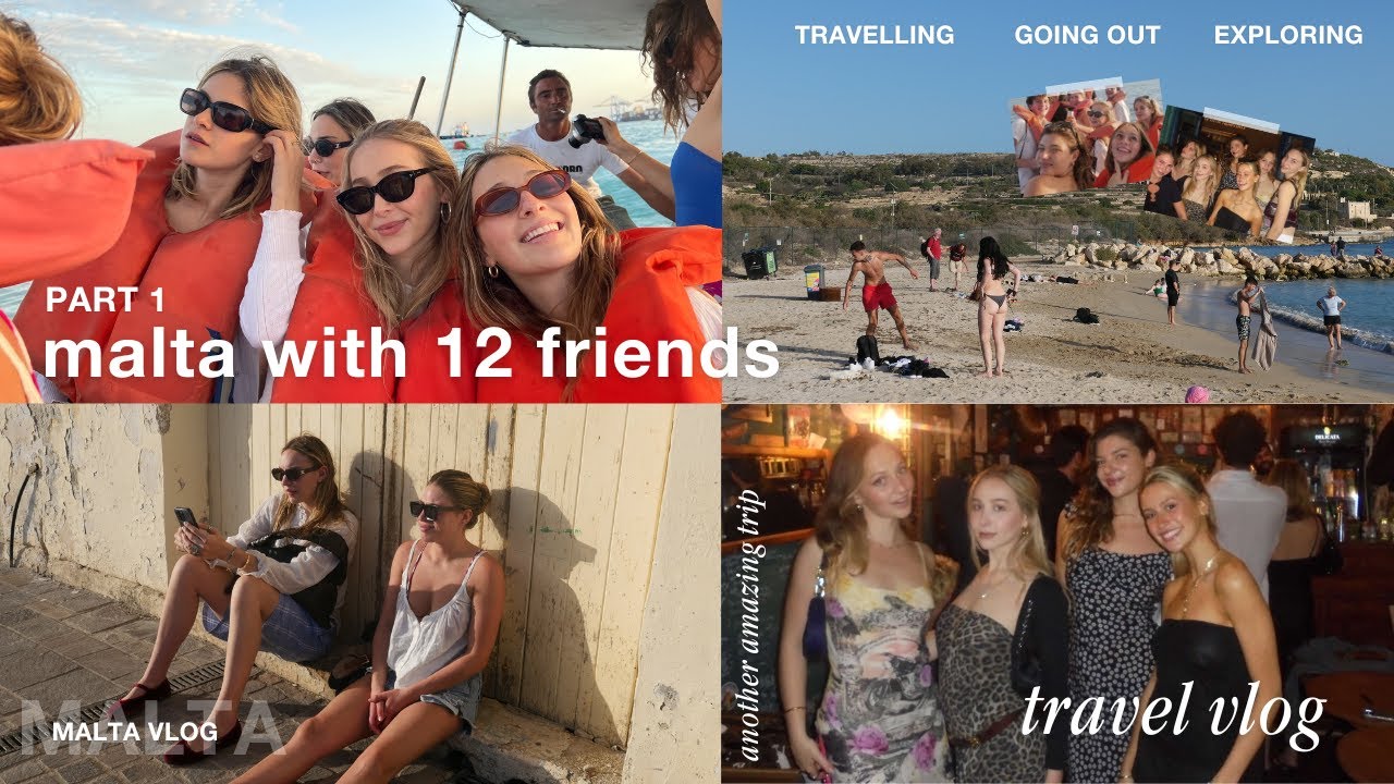 Видеоблог о путешествиях по Мальте с 12 друзьями (часть первая) | так весело исследовать, путешес...