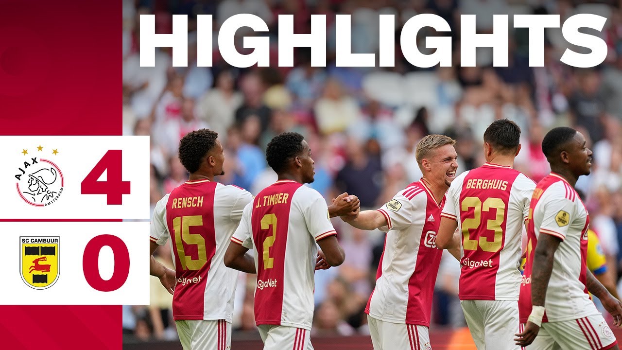 The perfect streak continues 🏎💨 | Highlights Ajax - sc Cambuur