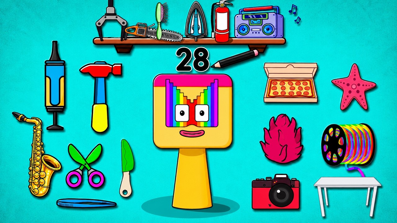 ПОТРЯСАЮЩЕ!! Я создал Спранки 28 из Numberblocks