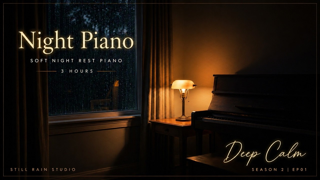 Still Rain Studio &mdash; Season 2 | EP01 &mdash; Window Lamp Piano | Soft Night Rest Piano (3 Hours)
