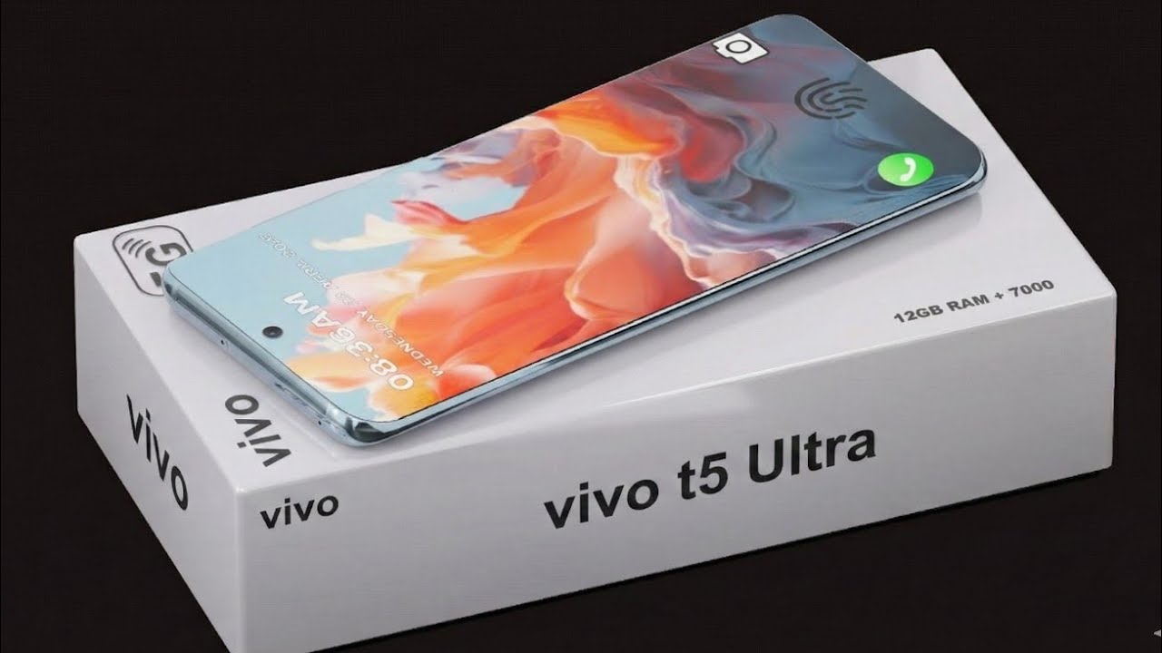 Vivo T5 Ultra 5G, 4K-дисплей | 7500 мАч, 32 ГБ ОЗУ: официальный внешний вид, камера, характеристи...