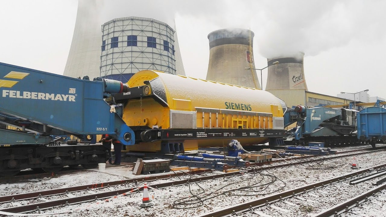 Rekordfahrt – Bahntransport mit 482 Tonnen