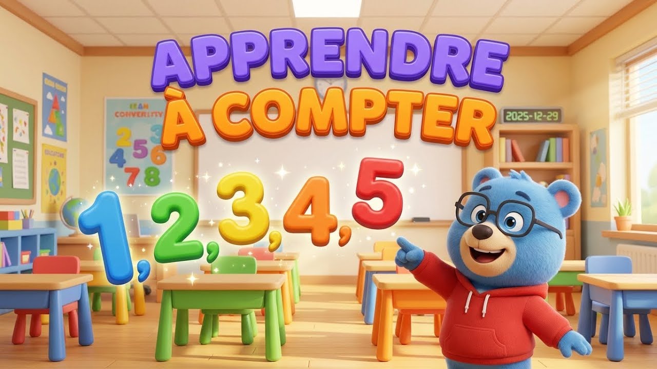 🔢 Apprendre à Compter jusqu'à 5 — Chanson pour Enfants 🎵 Bébé Rythme  Comptines 2026