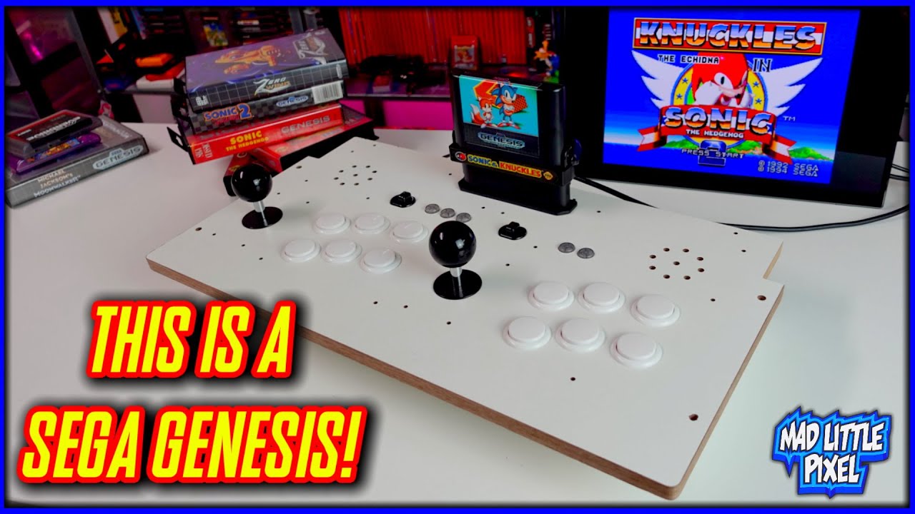 The Most Interesting Sega Genesis Console Ever! Arcade Stick That Plays Cartridges?