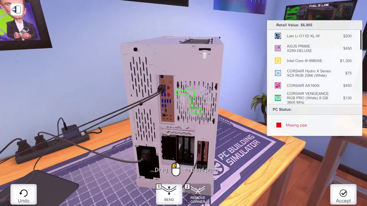 Rakit PC putih semua kayak salju