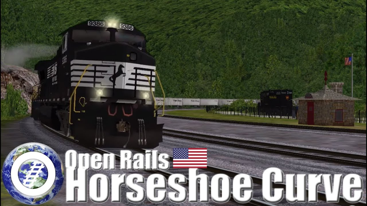 Open Rails MSTS Norfolk Southern @ Horseshoe Curve