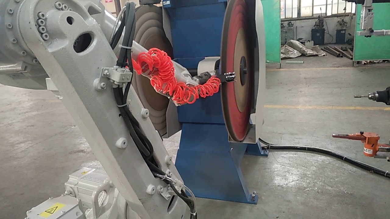 Robotic Polishing of Human joint implant knee implant for Orthopedic manufacturer with ABB Robot