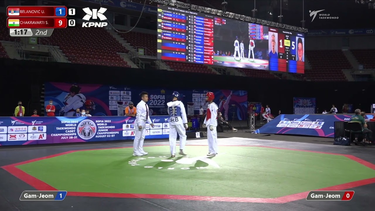 203 R64 Men  55kg SRB BELANOVIC U  IND CHAKRAVARTI S