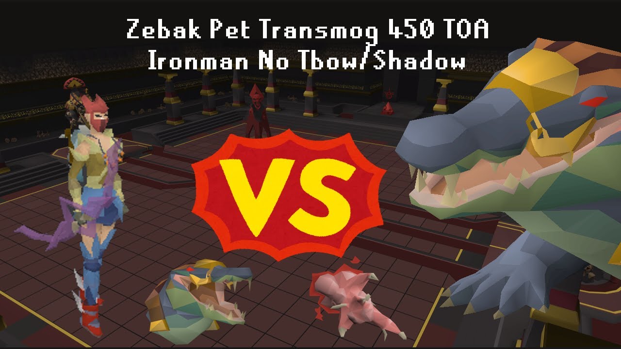 OSRS Tombs of Amascut Pet Transmog Run - Zebak 450 Level 4 - No Tbow/Shadow/Redx/Bfly - Master CA