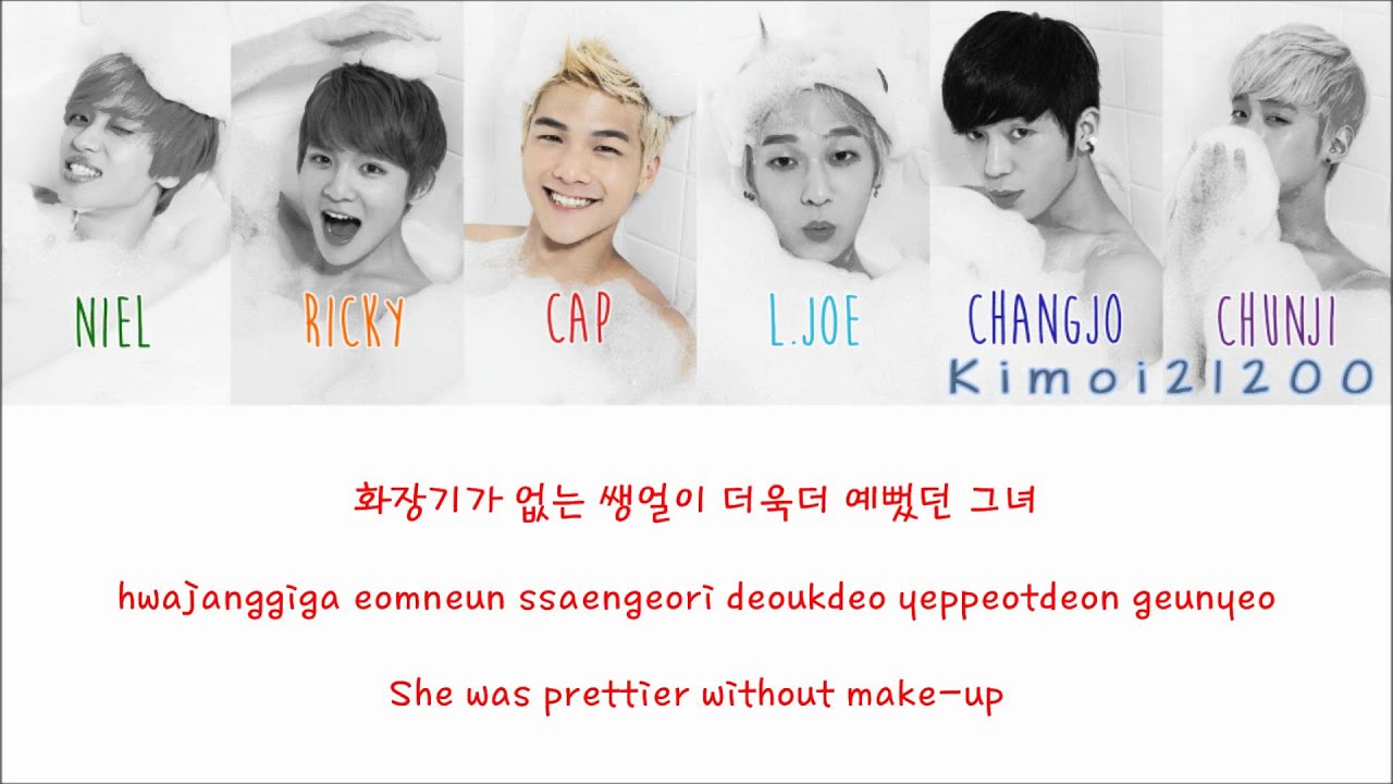 Teen Top - Miss Right (긴 생머리 그녀) [Hangul/Romanization/English] Color & Picture Coded HD