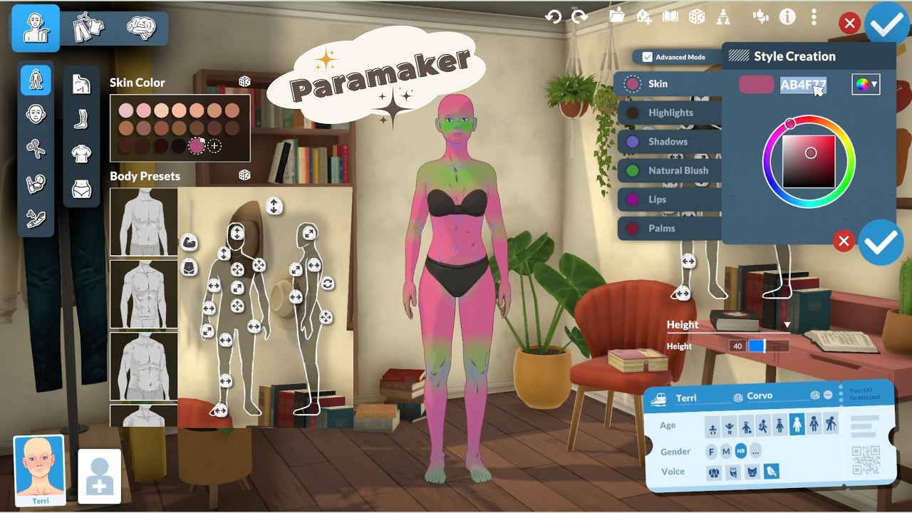 Paralives paramaker: deep customization & sliders 🌿