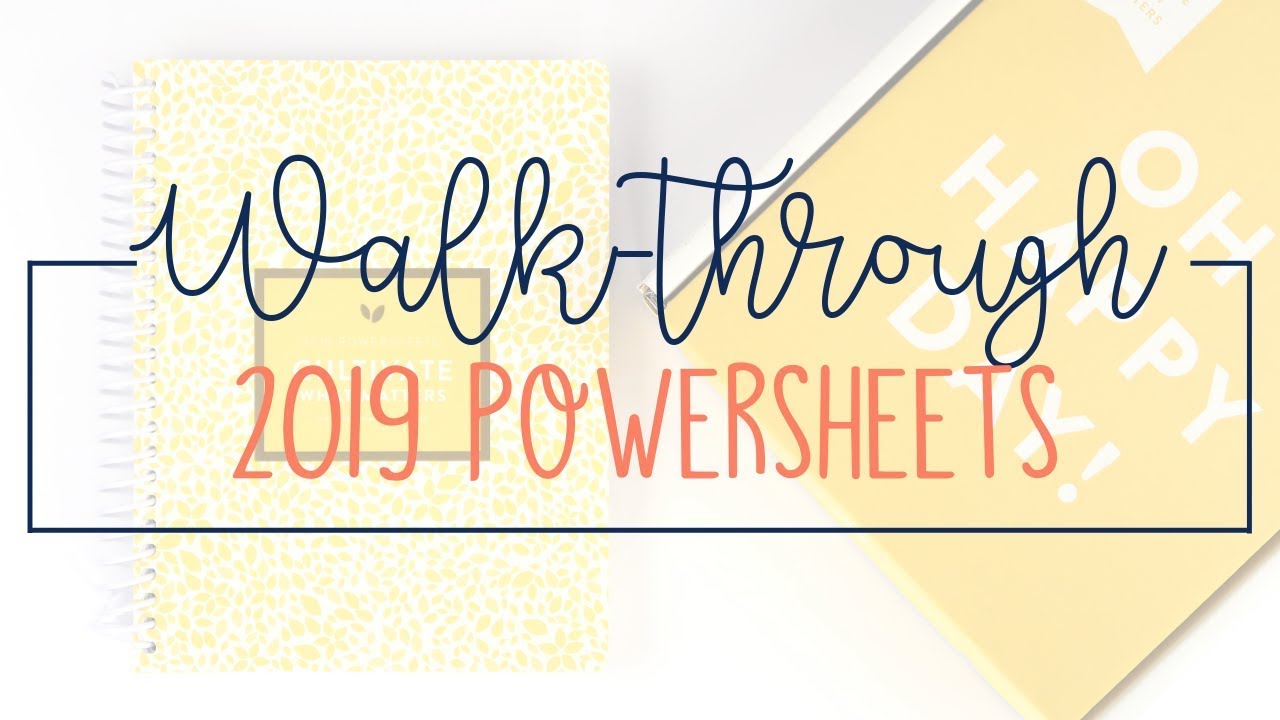 2019 PowerSheets Walk-Through