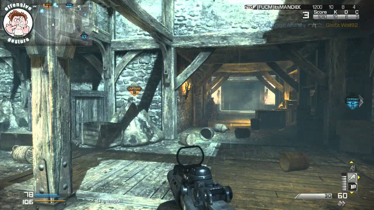 Playing COD Ghosts Domination on the Mutiny map 23 and 9