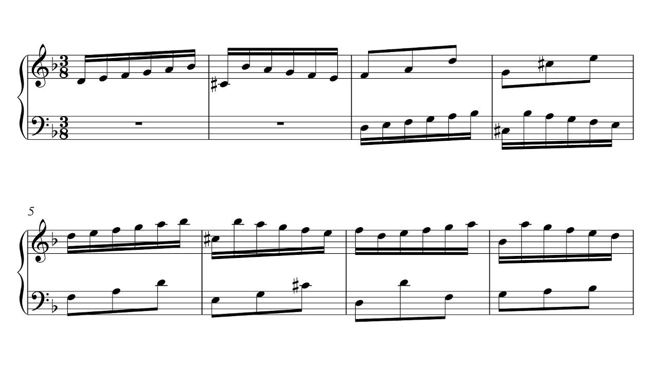 Bach: Invention 4 in D Minor, BWV 775 (Urtext Edition)