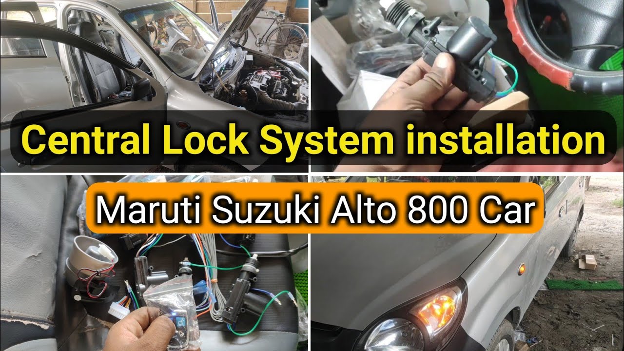 How to install Central Locking System in car | Maruti Suzuki Alto 800 Car Central Lock installation