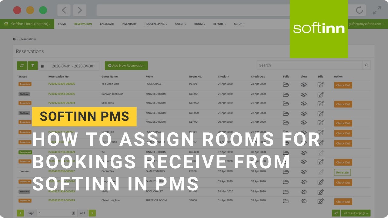 [OBSOLETE] How to Assign Room for Bookings Received from Softinn in PMS (Hotel PMS)