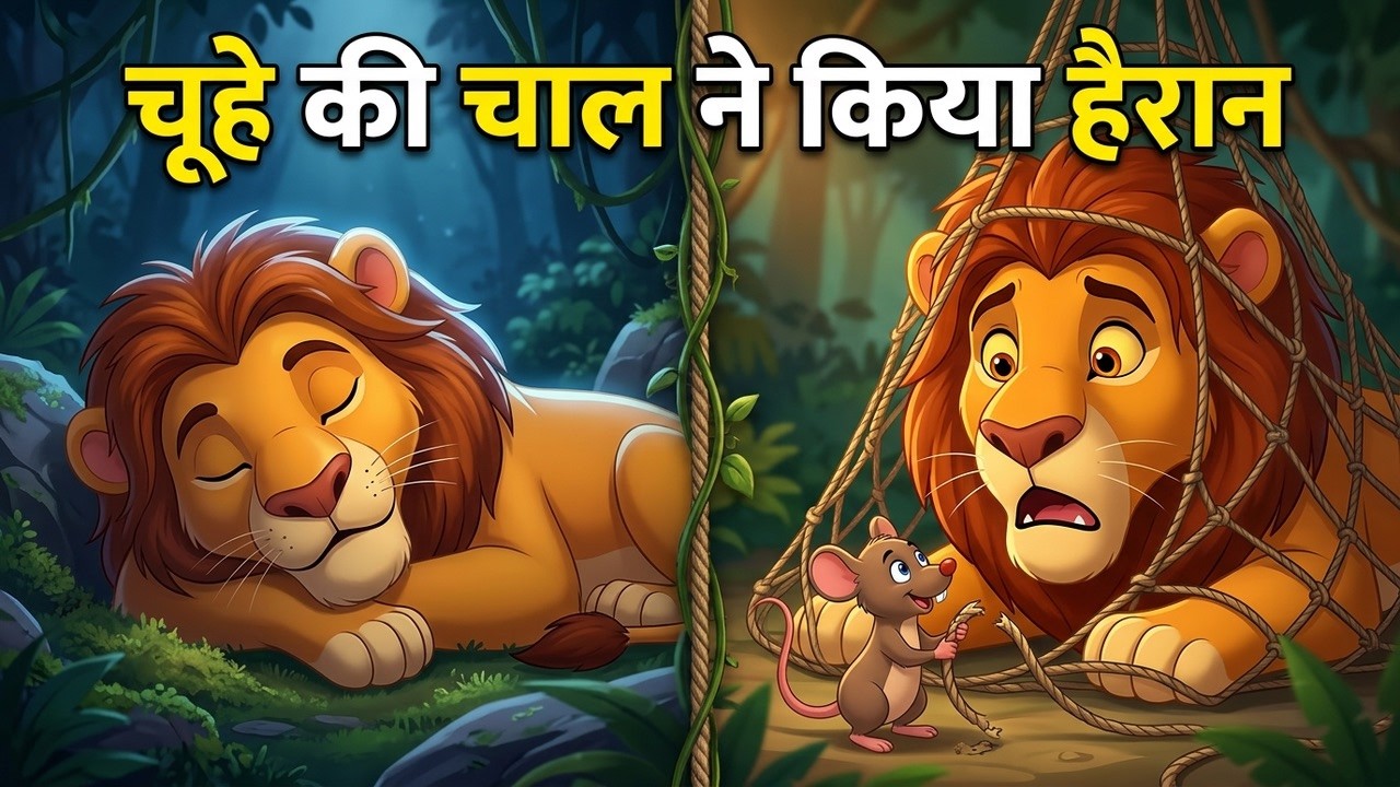 सोया हुआ शेर… और नन्हे चूहे की ऐसी चाल जिसने सबको हैरान कर दिया! | Sher Aur Chuha Ki Kahani