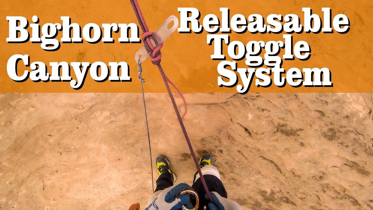 Rappelling On A Releasable Toggle In A Slot Canyon