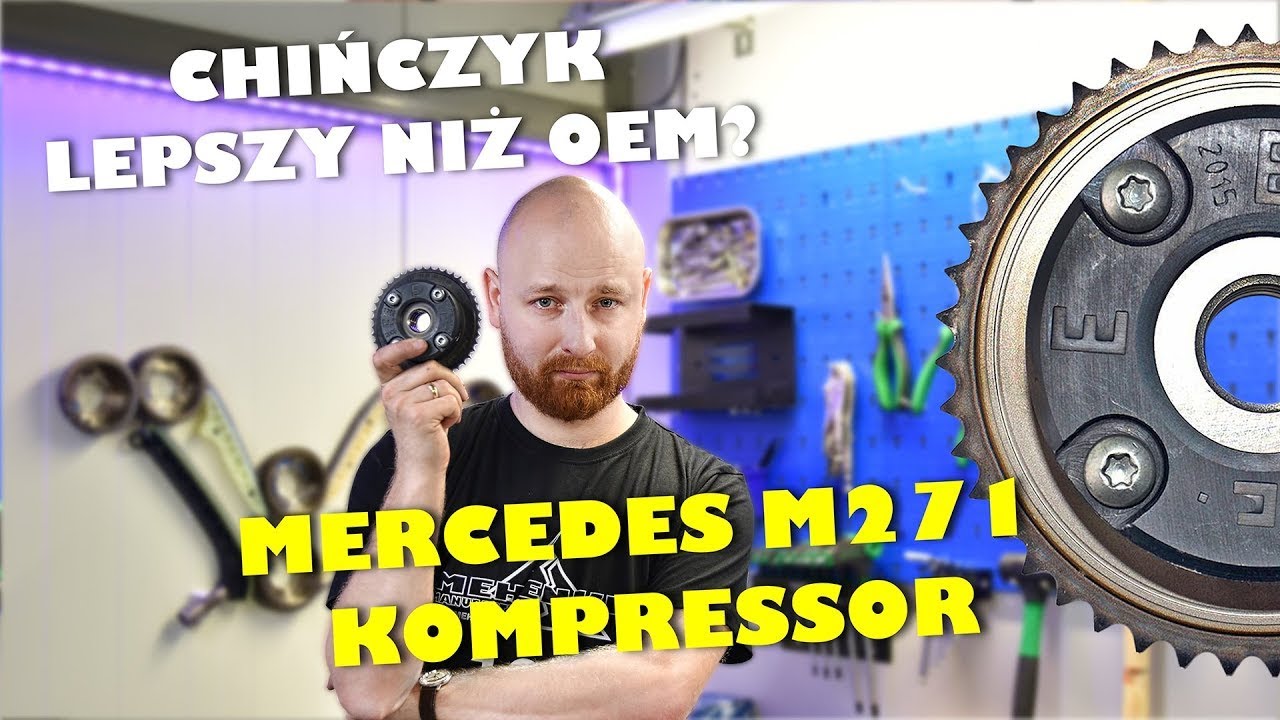 Test zamienników fazatorów Mercedes 1.8 Kompressor M271