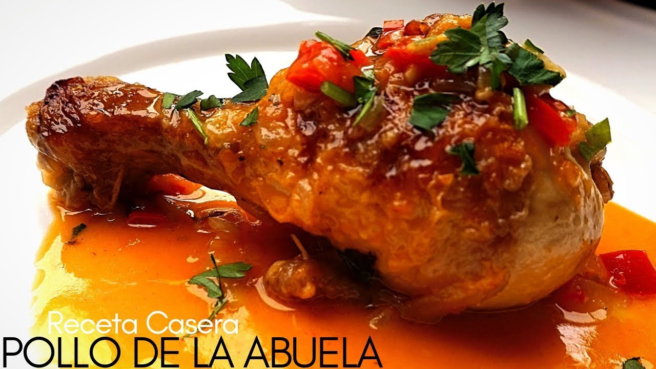 El pollo guisado  de mi abuela. Receta rápida y muy fácil.