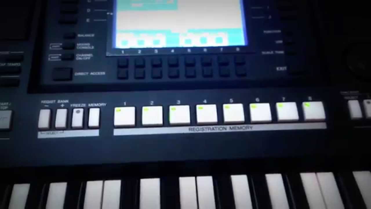 Yamaha registeration...كيف تصنع رجستر جديد في ياماها 2000