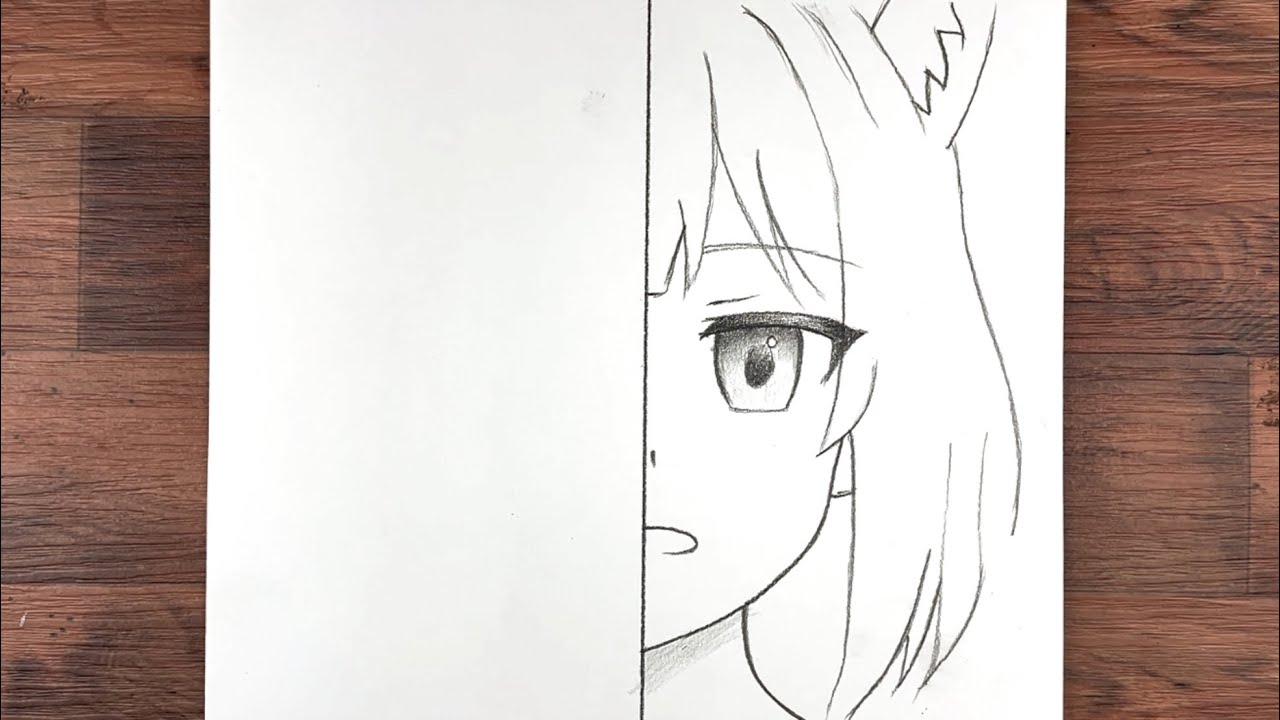 How to Draw a Cute Anime Girl (BeginnerFriendly Sketch Tutorial ) | Easy beautiful anime girl 