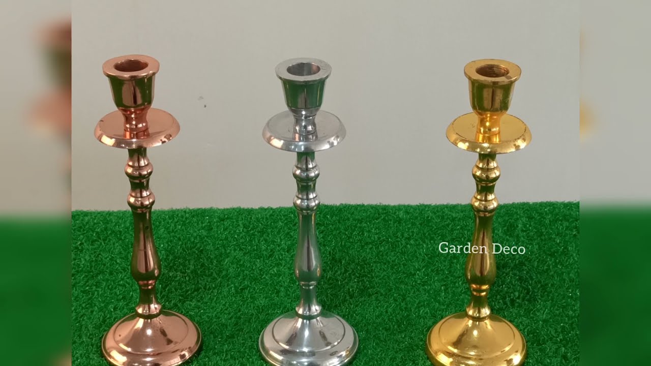 Candle Holder Stand | Aluminum Candle Stand | Gift Item | Elegant Holder | Single Stick Candle Stand