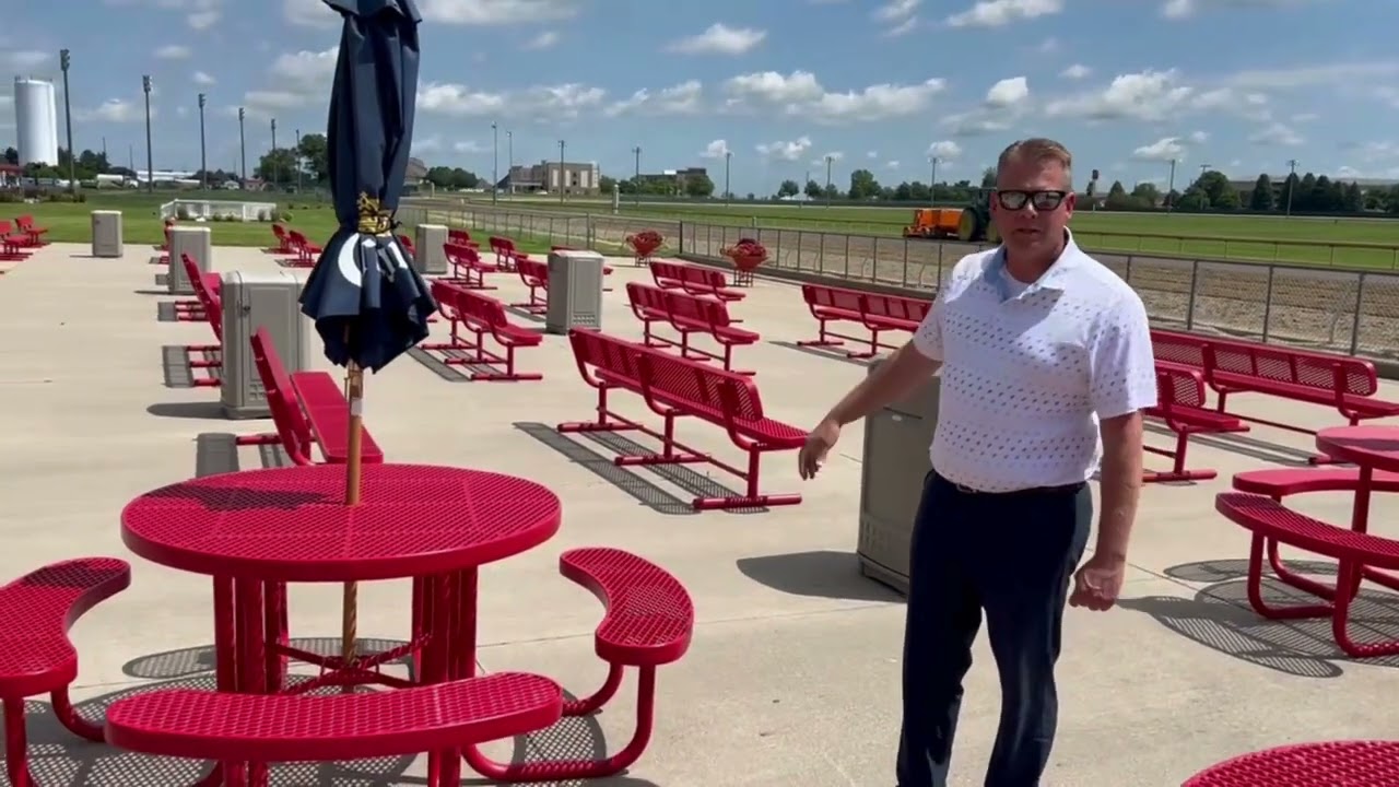 Durable Outdoor Picnic Tables & Benches for Any Climate | Racetrack Makeover #outdoorseating