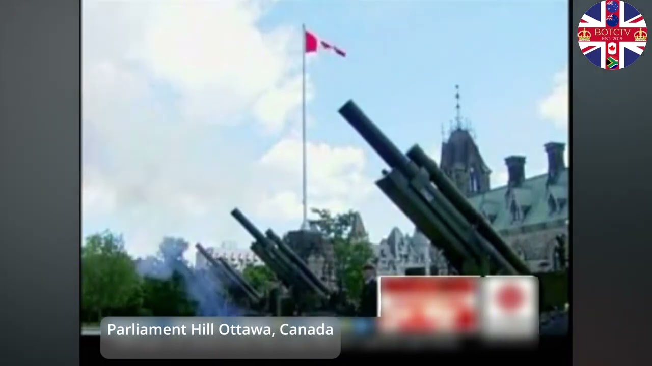 Vice Regal Salute (God Save the Queen and O Canada) - Prince William in Canada 2011