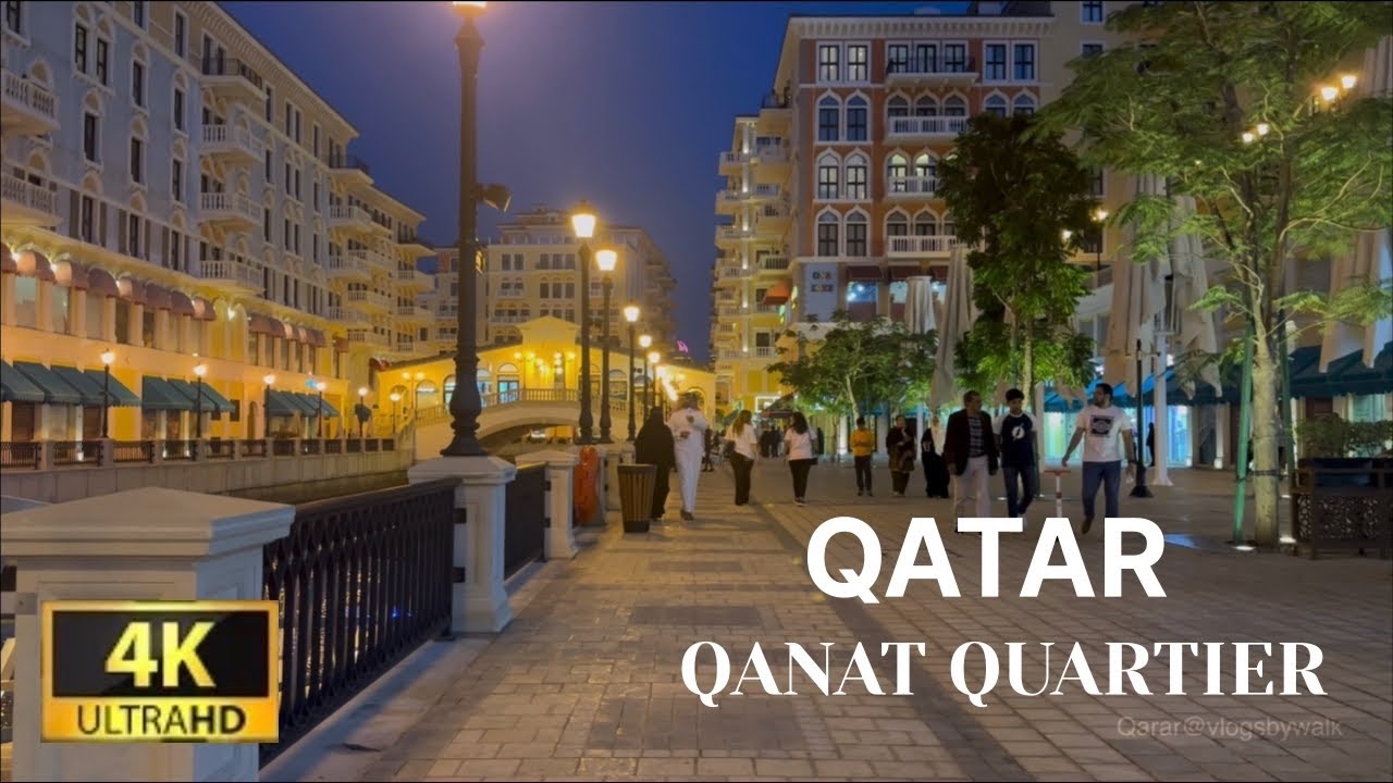 QATAR, Qanat Quartier - Little Venice 2023- 4K UHD 60FPS. #qatar #doha