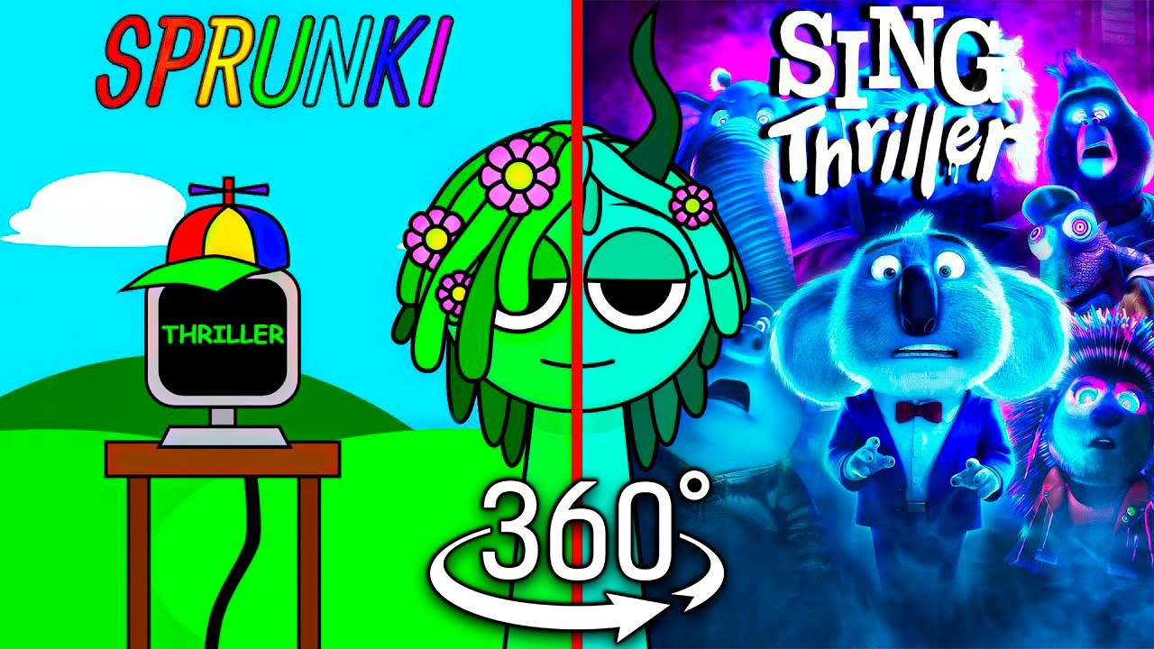 Incredibox Sprunki - SING: Thriller (MOD/COVER) 360&deg; VR Animation