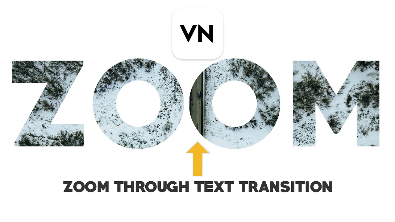 Easy Zoom Through Text Effect Tutorial | VN Video Editor