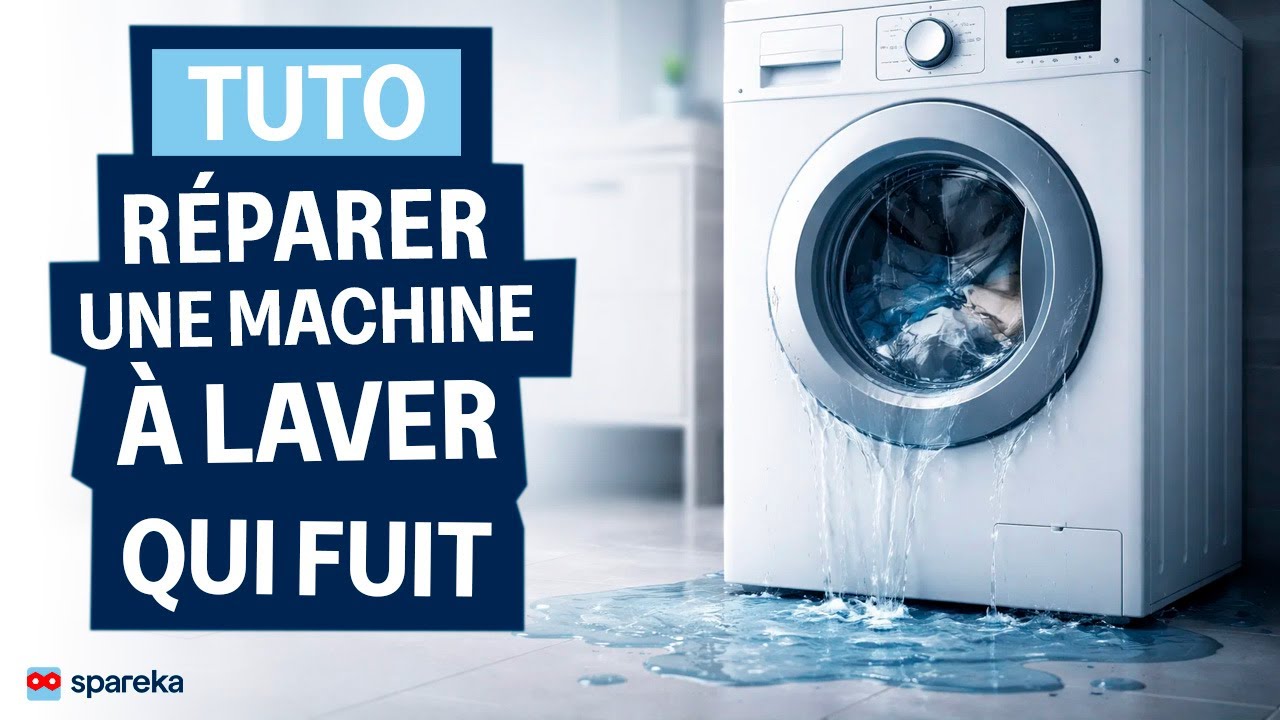 Fuite lave-linge : 3 zones à vérifier + pièces souvent en cause (tuto)