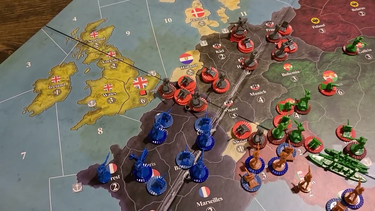Axis and Allies 1914: Taking Paris in 6 weeks or less, tortoise (Out-Of-Box rules) edition!