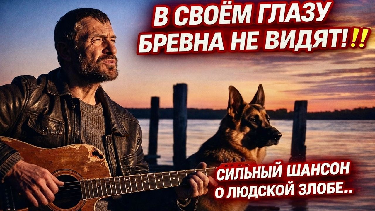 В СВОЁМ ГЛАЗУ БРЕВНА НЕ ВИДЯТ! ‼️ Сильный ШАНСОН о людской злобе..