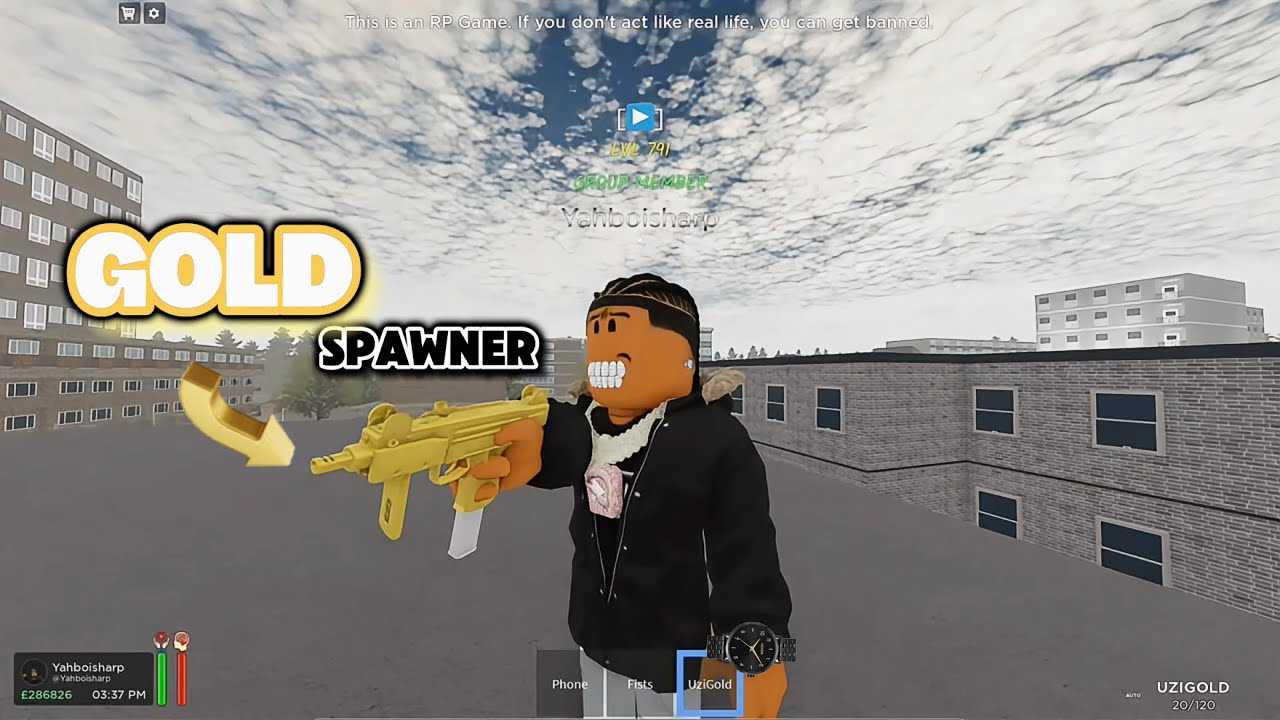 I Got The GOLD UZI Spawner In Streetz War 2