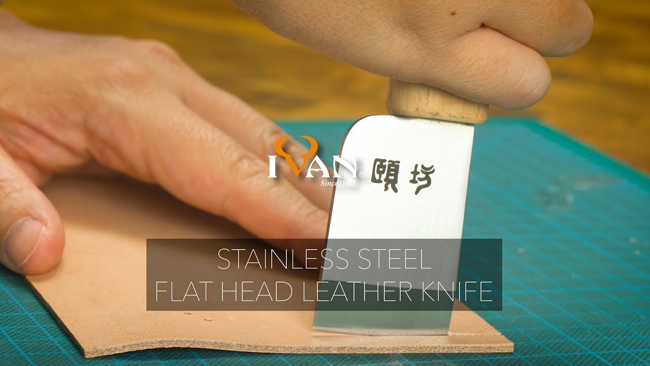 Stainless Steel Flat Head Leather Knife