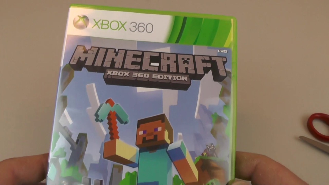 Minecraft XBOX 360 unboxing