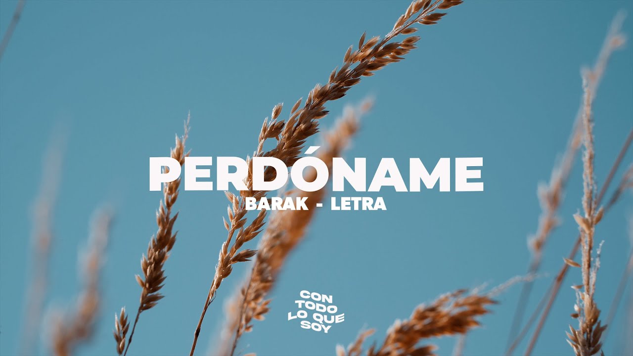 Perd&oacute;name / Letra - Barak
