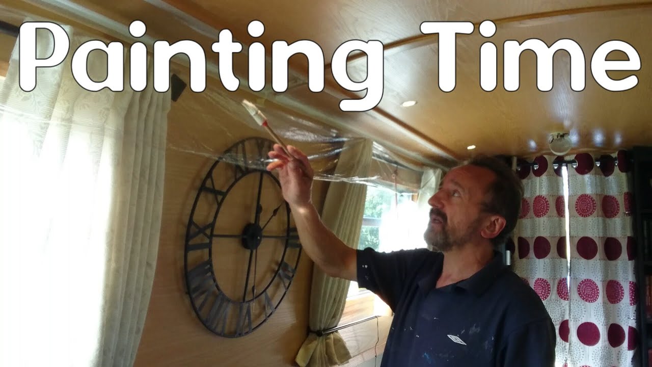 Project Narrowboat ep 29 - Ceiling Painting