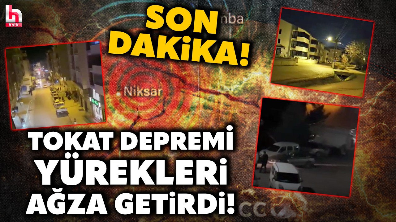 Tokat Niksar'da 5.5 büyüklüğünde deprem oldu... Görüntüler çok çarpıcı! Bir çok ilde de hissedildi!
