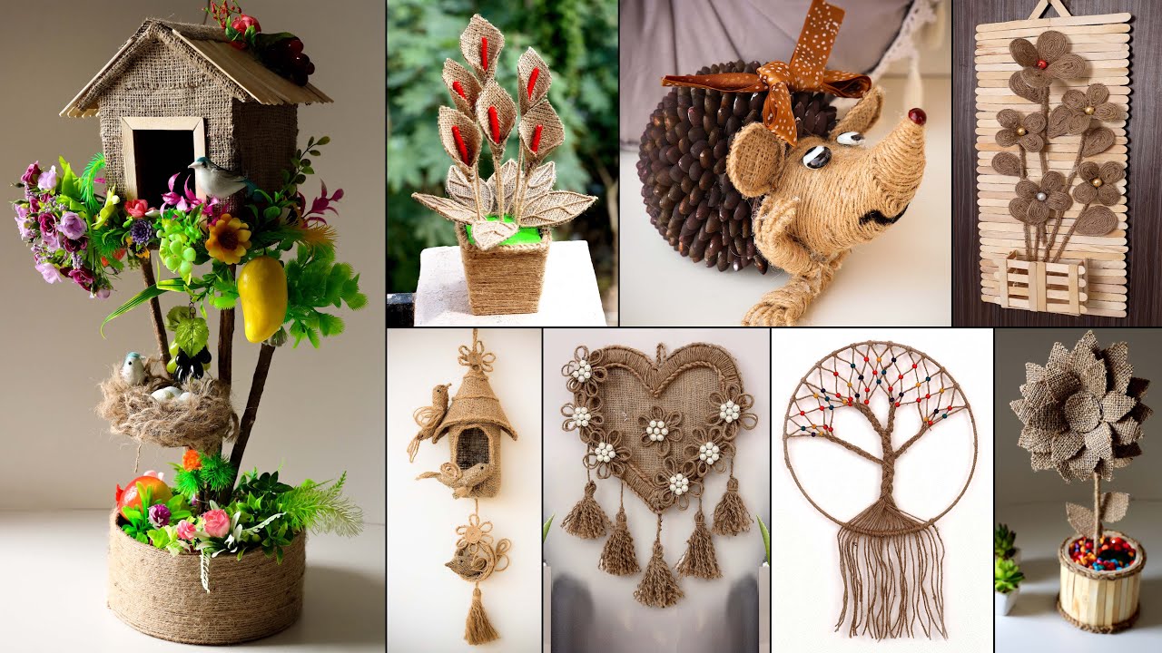 DIY Hanging Showpiece | Simple Made Jute Craft Ideas | Upgrade Room
