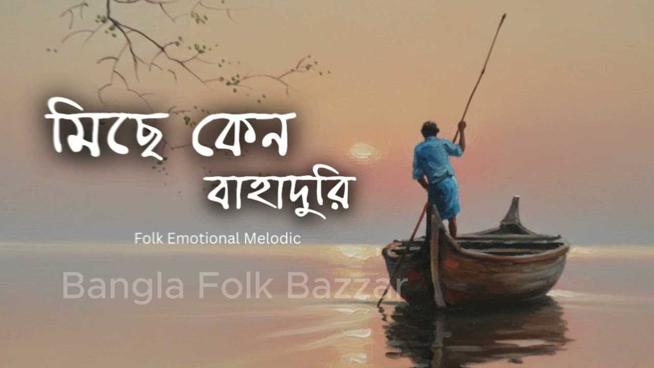 মিছে কেন বাহাদুরি| Miche keno Bhahaduri| New Folk song| Sad Song| Emotional Song