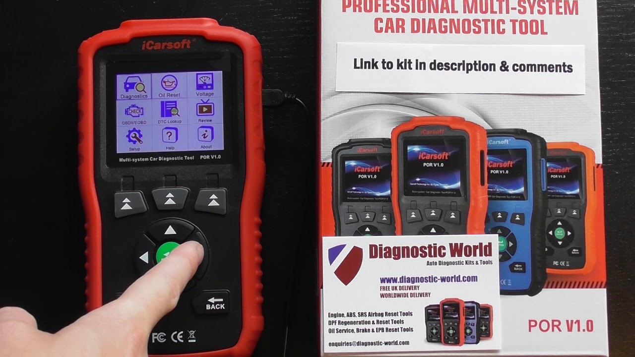 Porsche 991 iCarsoft POR V1.0 Diagnostic Coverage