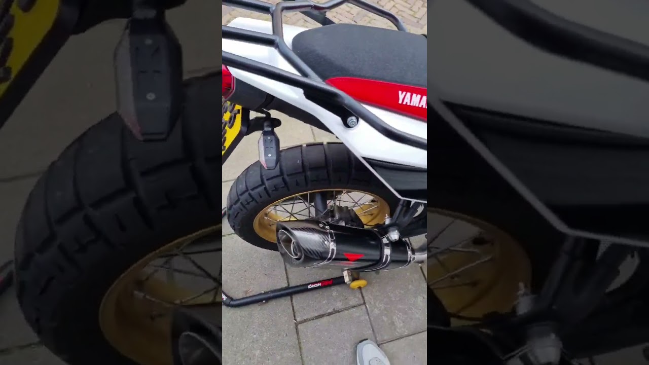 First start Tenere 700 with Black Widow Exhaust full system, Tri Oval demper